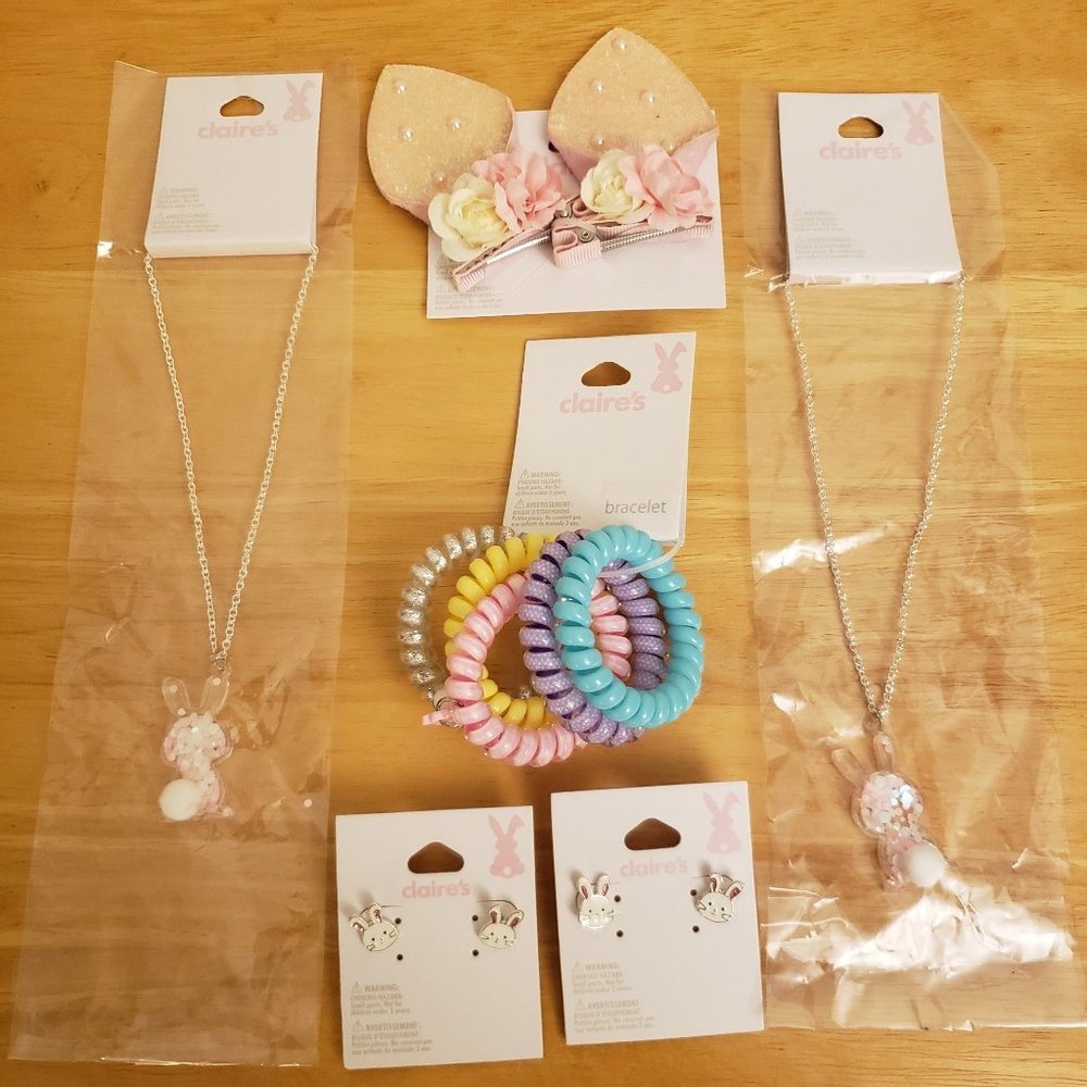 Claire's Easter Bunny Accessories Bundle